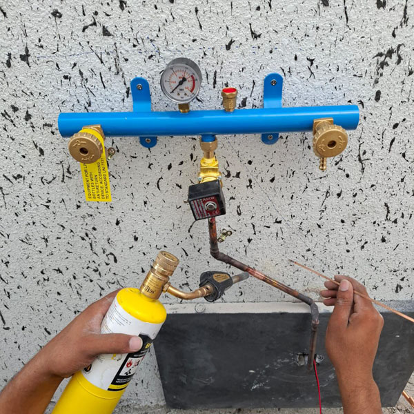gas wall and guage installation in abu dhabi